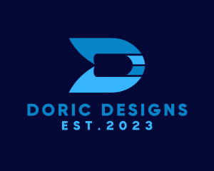 Modern Letter D logo design