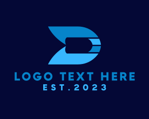 Futuristic - Modern Letter D logo design