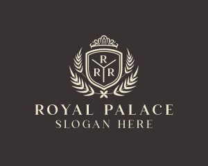 Royal Monarch Crown Shield logo design