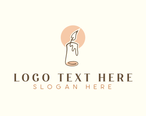 Candle Stick - Scented Candle Wax logo design