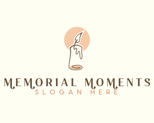 Commemoration - Scented Candle Wax logo design