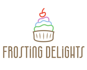 Frosting - Colorful Cupcake Patisserie logo design