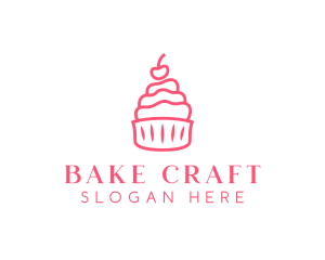 Cupcake Pastry Dessert logo design