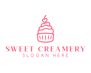 Cupcake Pastry Dessert logo design