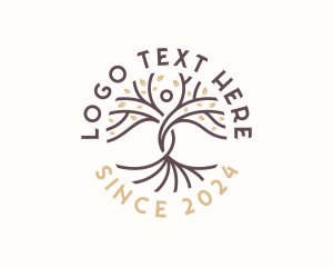 Yoga - Human Tree Wellness logo design