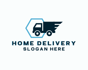 Logistics Truck Express logo design