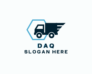 Driver - Logistics Truck Express logo design