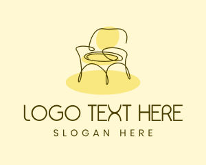 Minimalist - Minimalist Furniture Chair logo design