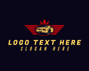 Flight - Crown Wing Automotive logo design
