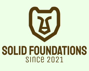 Animal Conservation - Minimalist Wild Grizzly logo design
