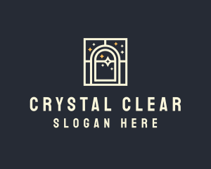 Window Cleaning - Starry Night Window logo design