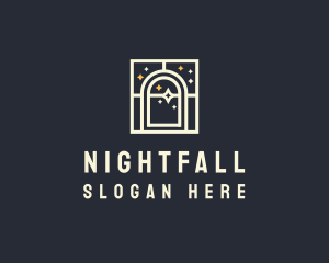 Nocturnal - Starry Night Window logo design