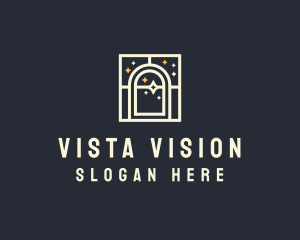View - Starry Night Window logo design