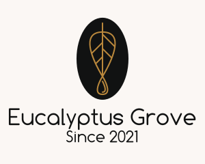 Eucalyptus - Minimalist Droplet Leaf logo design