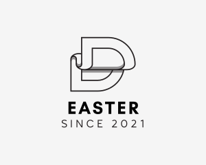 Wallpaper Letter D logo design