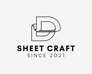 Sheet - Wallpaper Letter D logo design