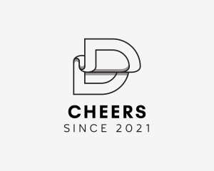 Document - Wallpaper Letter D logo design