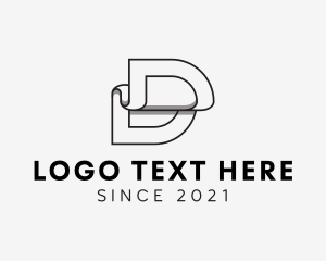 Paper - Wallpaper Letter D logo design