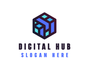 Digital Cube Network Technology logo design