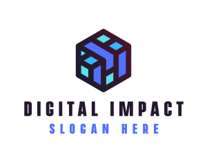 Digital Cube Network Technology logo design