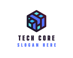 Digital Cube Network Technology logo design