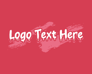 Tattoo - Dripping Paint Business logo design