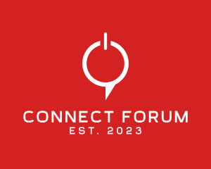 Forum - Power Chat Button logo design