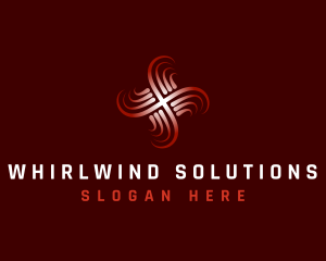 Whirl - HVAC Fan Heating logo design