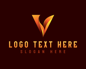 Professional Firm Letter V logo design