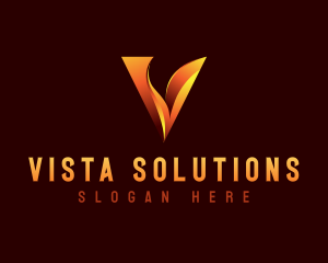 Professional Firm Letter V logo design