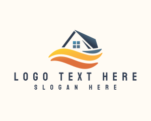 Home Repair - Home Roof Renovation logo design