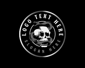 Death - Snake Skull Death logo design