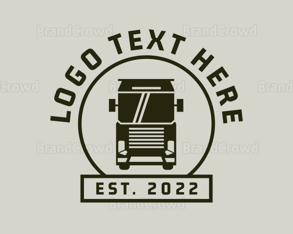 Logistics Vehicle Trucking Logo