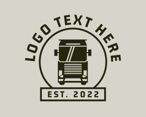 Truck - Logistics Vehicle Trucking logo design