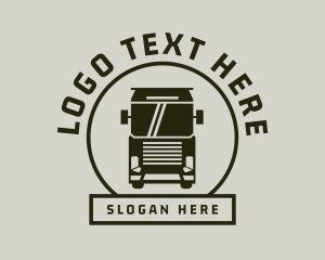 Logistics Vehicle Trucking Logo