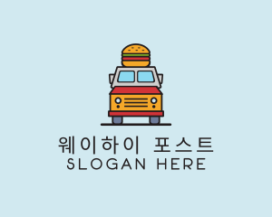 Burger Food Truck logo design