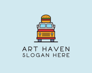 Burger Food Truck logo design