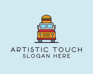 Burger Food Truck logo design