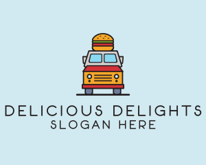 Burger Food Truck logo design