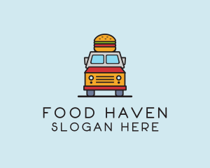 Burger Food Truck logo design