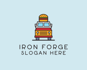 Burger Food Truck logo design