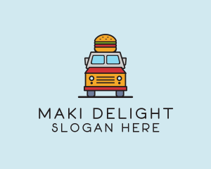 Burger Food Truck logo design