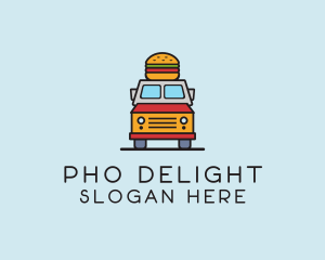 Burger Food Truck logo design