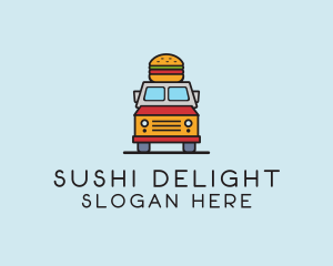 Burger Food Truck logo design