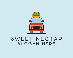 Burger Food Truck logo design