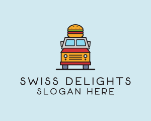 Burger Food Truck logo design