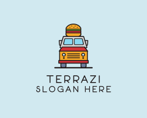 Burger Food Truck logo design