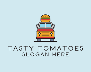 Burger Food Truck logo design