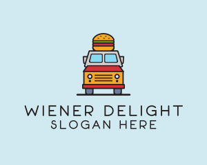 Burger Food Truck logo design