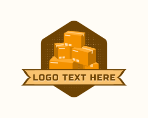 Shipping - Imported Parcel Box Delivery logo design